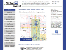 Tablet Screenshot of clintontransit.com